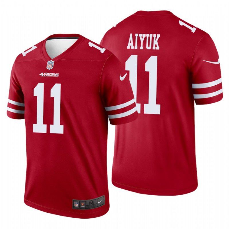 Men San Francisco 49ers 11 Brandon Aiyuk Nike Scarlet Legend NFL Jersey